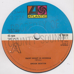 Brook Benton Rainy Night In Georgia Vinyl 7" USED