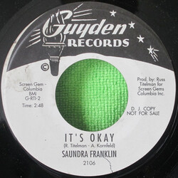 Saundra Franklin It's Okay / Just A Touch Of Your Love Vinyl 7" USED