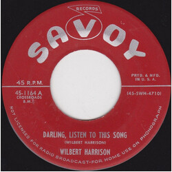Wilbert Harrison Darling, Listen To This Song Vinyl 7" USED