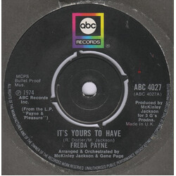 Freda Payne It's Yours To Have Vinyl 7" USED
