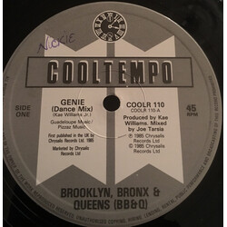 The Brooklyn, Bronx & Queens Band / Curtis Hairston Genie (Dance Mix) / On The Shelf Vinyl 12" USED
