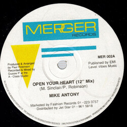Mike Anthony (2) Open Your Heart Vinyl 12" USED
