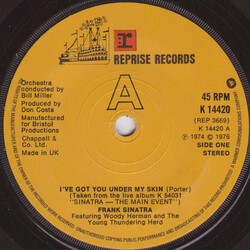 Frank Sinatra / Woody Herman & The Young Thundering Herd I've Got You Under My Skin Vinyl 7" USED