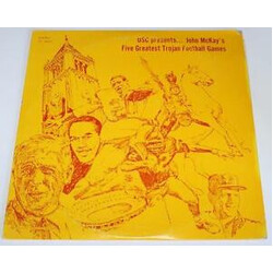 Bob Ufer USC Presents... John McKay's Five Greatest Trojan Football Games Vinyl LP USED