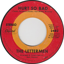 The Lettermen Hurt So Bad Vinyl 7" USED