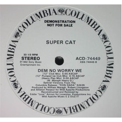 Super Cat (2) Dem No Worry We Vinyl 12" USED