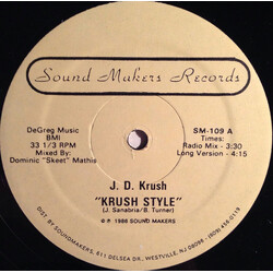 J.D. Krush Krush Style Vinyl 12" USED