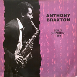 Anthony Braxton Solo (London) 1988 Vinyl LP USED