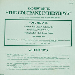 Andrew White The Coltrane Interviews Volume One Vinyl LP USED
