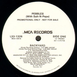 Pebbles / Salt 'N' Pepa Backyard Vinyl 12" USED