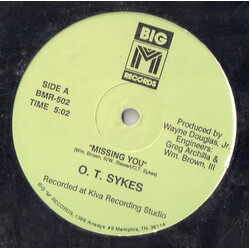 O.T. Sykes Missing You Vinyl 12" USED