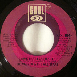 Junior Walker & The All Stars Gimme That Beat Vinyl 7" USED