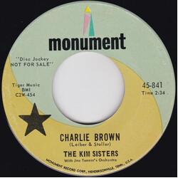 The Kim Sisters Charlie Brown / Korean Spring Song Vinyl 7" USED