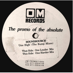 Soundsource One High (The Bump Mixes) Vinyl 12" USED