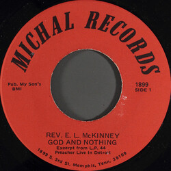 Rev. E. L. McKinney God And Nothing Vinyl 7" USED
