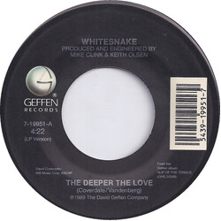 Whitesnake The Deeper The Love Vinyl 7" USED