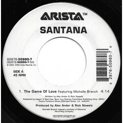 Santana / Michelle Branch The Game Of Love Vinyl 7" USED