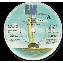 Kandidate Let Me Rock You Vinyl 7" USED