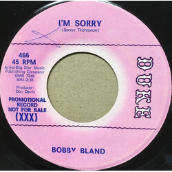 Bobby Bland I'm Sorry / Yum Yum Tree Vinyl 7" USED