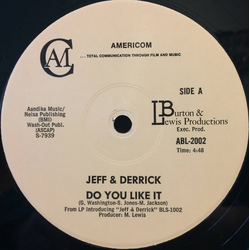 Jeff & Derrick Do You Like It / I Can't Keep My Mind Off You Vinyl 12" USED