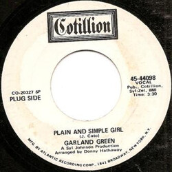Garland Green Plain And Simple Girl Vinyl 7" USED