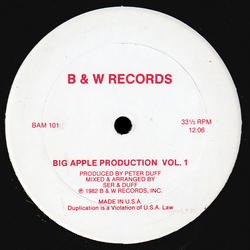 Various Big Apple Production Vol. 1 Vinyl 12" USED