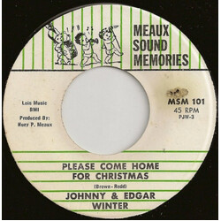 Johnny Winter / Edgar Winter / Jimmy Donley Please Come Home For Christmas / Santa! Don't Pass Me By Vinyl 7" USED