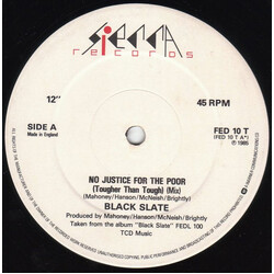 Black Slate No Justice For The Poor (Tougher Than Tough) Vinyl 12" USED