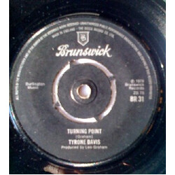 Tyrone Davis Turning Point Vinyl 7" USED