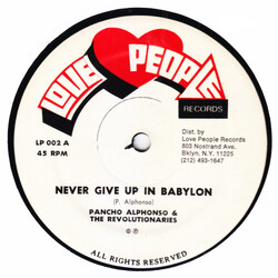 Pancho Alphonso / The Revolutionaries Never Give Up In A Babylon / Love Is A Pleasure Vinyl 12" USED