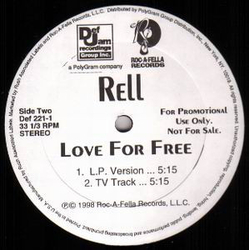 Rell Love For Free Vinyl 12" USED