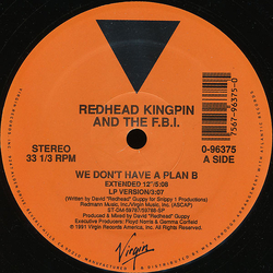 Redhead Kingpin And The FBI We Don't Have A Plan B / All About Red Vinyl 12" USED