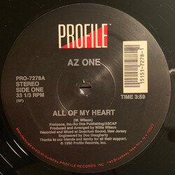 Az One All Of My Heart Vinyl 12" USED