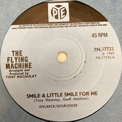 The Flying Machine Smile A Little Smile For Me Vinyl 7" USED