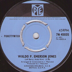 Pickettywitch Waldo P. Emerson Jones Vinyl 7" USED