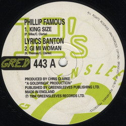 Phillip Famous / Lyrics Banton King Size / Gi Mi Woman Vinyl 12" USED