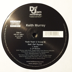 Keith Murray Yeah Yeah U Know It Vinyl 12" USED