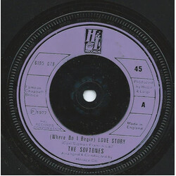 The Softones (Where Do I Begin) Love Story Vinyl 7" USED