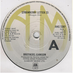 Brothers Johnson Strawberry Letter 23 Vinyl 7" USED