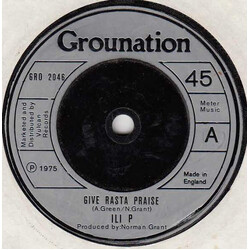 Illie P Give Rasta Praise Vinyl 7" USED