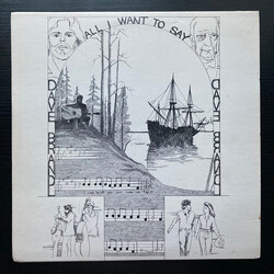 Dave Brandl All I Want To Say Vinyl LP USED