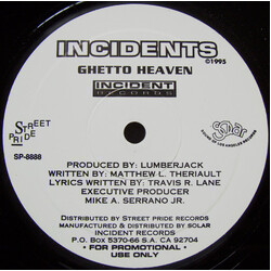 Incidents Ghetto Heaven Vinyl 12" USED