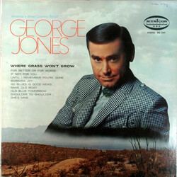 George Jones (2) Where Grass Won't Grow Vinyl LP USED
