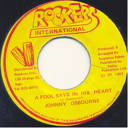 Johnny Osbourne A Fool Says In His Heart Vinyl 7" USED