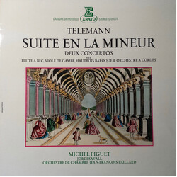 Georg Philipp Telemann / Michel Piguet / Jordi Savall / Orchestre De Chambre Jean-François Paillard Suite En la Mineur & Deux Concertos Pour Flute A B