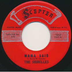 The Shirelles Mama Said / Blue Holiday Vinyl 7" USED