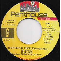 Chalice (3) Righteous People USED VINYL 7INCH 45 RPM