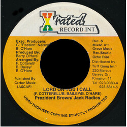Prezident Brown / Jack Radics Lord On You I Call USED VINYL 7INCH 45 RPM