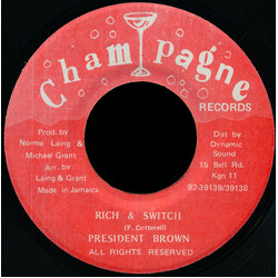 Prezident Brown Rich & Switch USED VINYL 7INCH 45 RPM