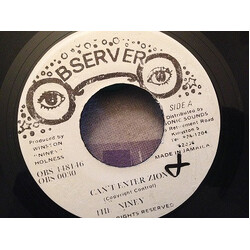 Niney The Observer Can't Enter Zion / All Things Are Ital USED VINYL 7INCH 45 RPM SINGLE REPRESS